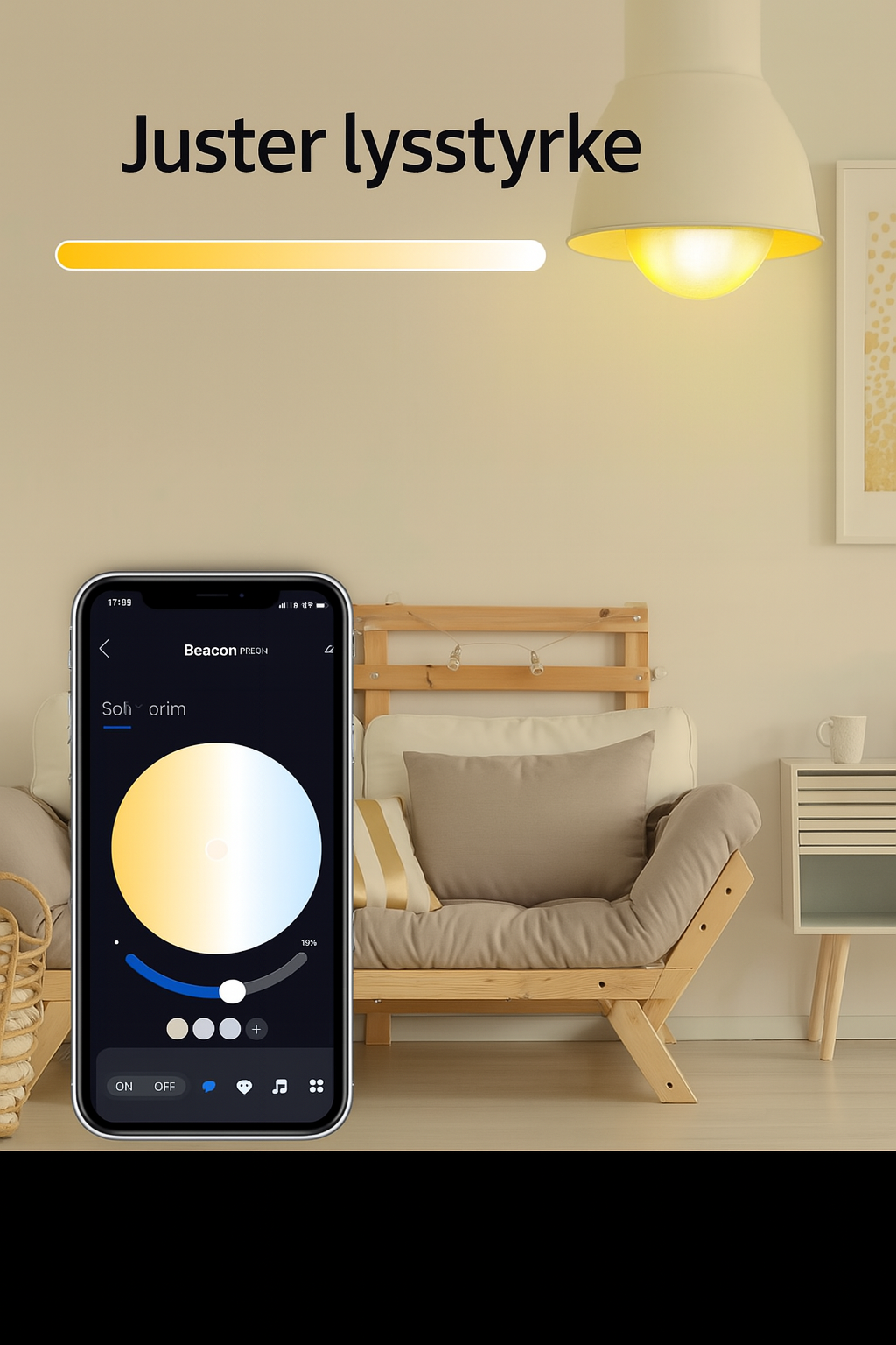 > Smart RGB LED lyspære E27 – Styr lyset med App og Bluetooth